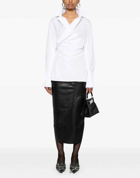 Bluze Givenchy Wrap-Around Shirt WHITE Femei (BM 16465908) 2