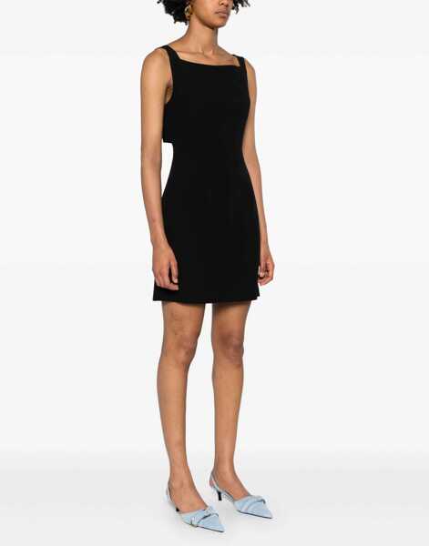 Rochii casual Givenchy Crepe And Satin Dress BLACK Femei (BM 16466118) 3