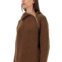 Imbracaminte Dama pagina 636 - Pulovere casual Dries Van Noten Shirt With Zip. BROWN Femei (BM 16466127) - B-mall.ro
