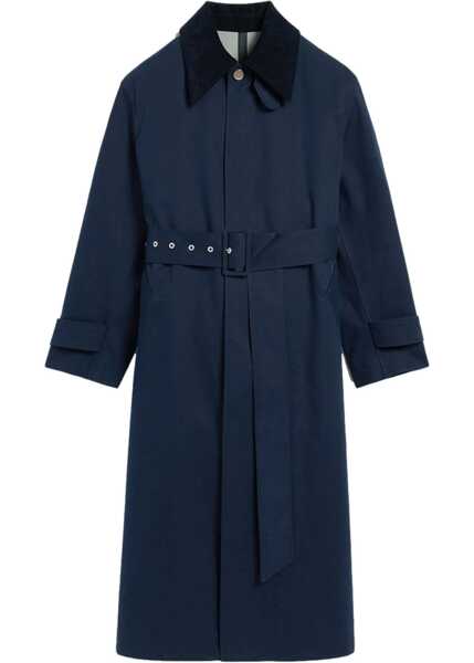 Paltoane AMI Paris Waterproof Coat With Belt BLUE Femei (BM 16466226) 1