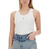 Topuri Dama - Bluze Givenchy Cotton Slim Tank Top WHITE Femei (BM 16466340) - B-mall.ro