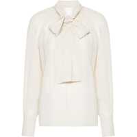 Bluze Silk Shirt With Lavalliére Collar Femei
