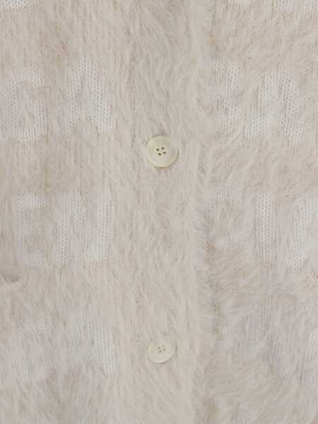 Cardigane Balenciaga V-Neck Cardigan WHITE Femei (BM 16466844) 3