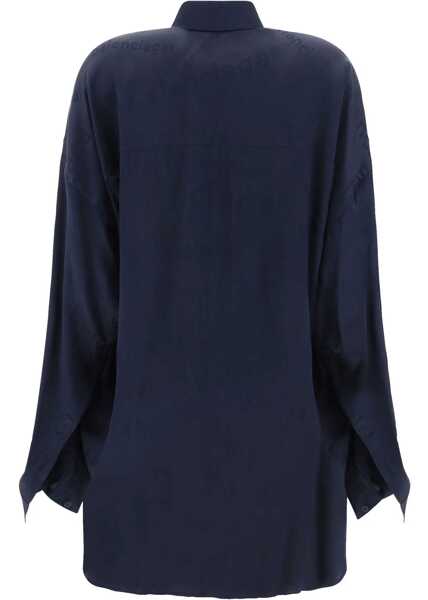 Bluze Balenciaga All Over Logo Shirt BLACK Femei (BM 16466859) 2