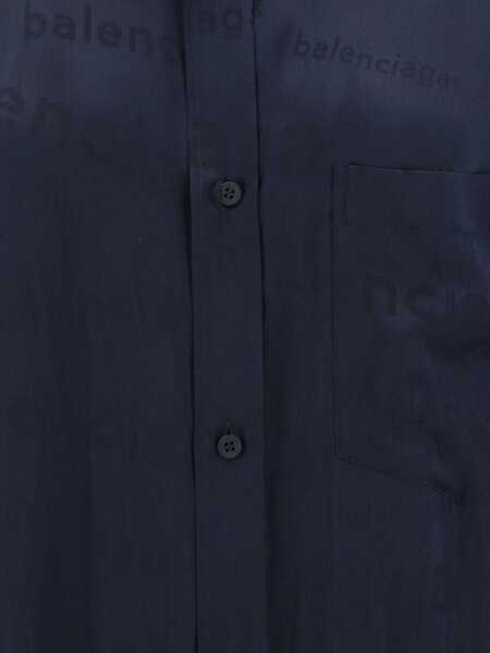 Bluze Balenciaga All Over Logo Shirt BLACK Femei (BM 16466859) 3