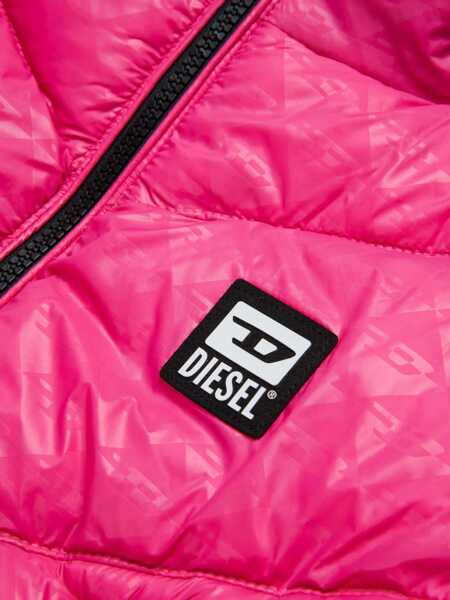Bomber jacket Diesel Padded Jants Bomber Jacket With Contrasting Details Pink Baieti (BM 16467720) 4
