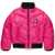 Diesel Padded Jants Bomber Jacket With Contrasting Details Pink