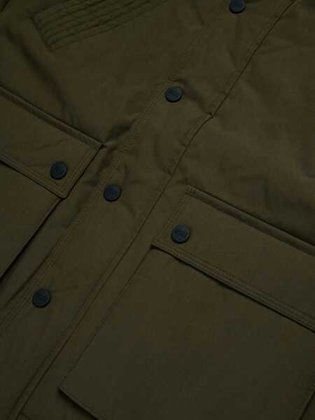 Jachete Diesel Padded Jrind Utility Jacket With Hood Military Green Baieti (BM 16467735) 4