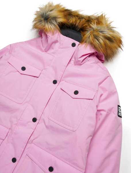 Jachete Diesel Padded Jperts Utility Jacket With Faux Fur Detail Pink Baieti (BM 16467744) 3
