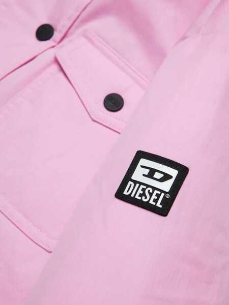 Jachete Diesel Padded Jperts Utility Jacket With Faux Fur Detail Pink Baieti (BM 16467744) 4