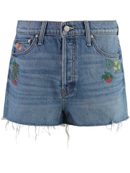 Pantaloni scurti MOTHER Mother The Ditcher Denim Shorts Navy Femei (BM 16468320) 1