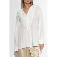 Imbracaminte BY MALENE BIRGER Dama - Bluze BY MALENE BIRGER By Malene Birger Fayette Silk-Blend Shirt PURE WHITE Femei (BM 16468902) - B-mall.ro