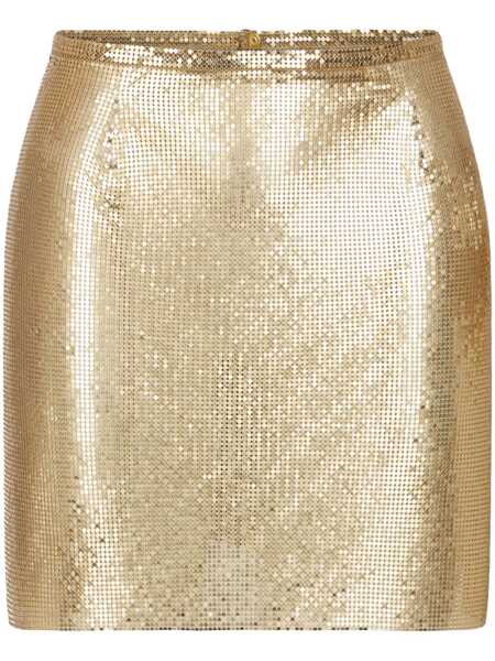 Fuste RABANNE Rabanne Jupe Mini Mesh Printed Recto Verso Clothing GREY Femei (BM 16468947) 1
