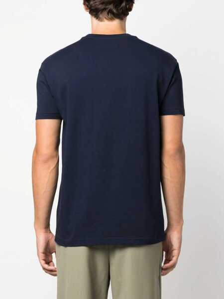 Tricouri Vivienne Westwood Blue Crewneck T-Shirt With Orb Detail In Cotton Man BLUE Femei (BM 16469106) 4
