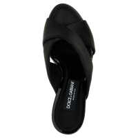 Sandale Dolce & Gabbana Dama - Sandale Dolce & Gabbana Dolce & Gabbana Satin Sandals Black Femei (BM 16469934) - B-mall.ro