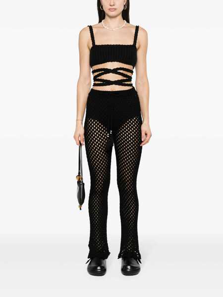 Pantaloni casual ALANUI Alanui Knitted Trousers Black Femei (BM 16470720) 2