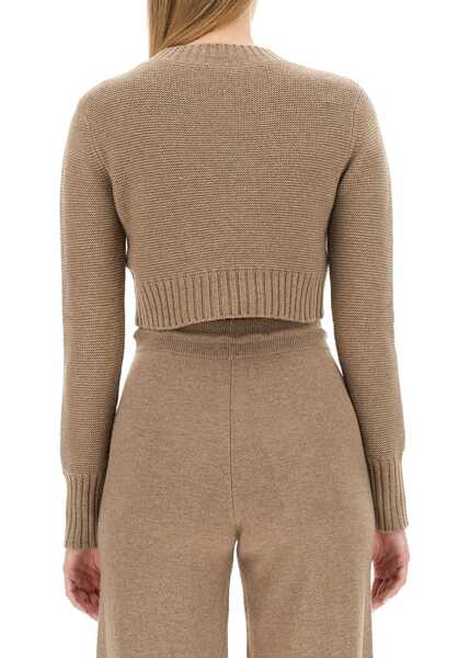Pulovere casual Max Mara Cropped Shirt BEIGE Femei (BM 16471455) 3