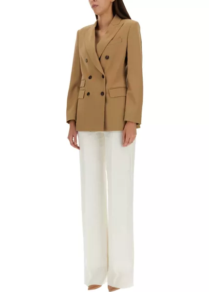 Sacouri Max Mara Double-Breasted Blazer BEIGE Femei (BM 16471467) 2