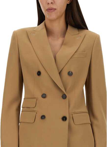 Sacouri Max Mara Double-Breasted Blazer BEIGE Femei (BM 16471467) 4