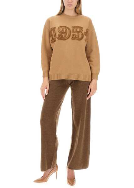 Pulovere casual Max Mara Jersey With Logo BEIGE Femei (BM 16471470) 2