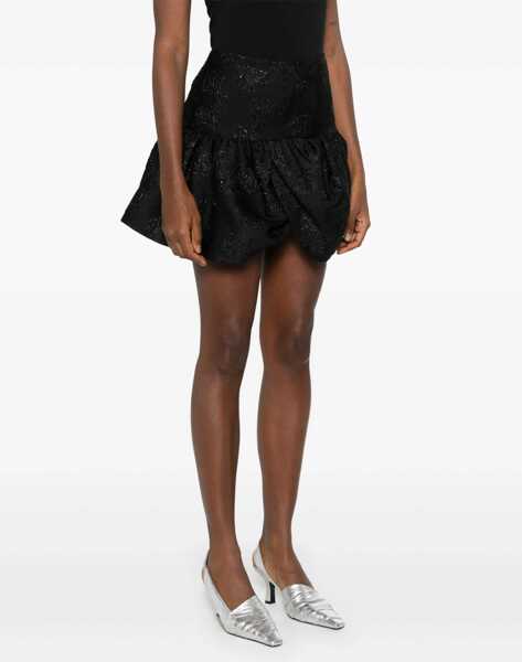 Fuste casual ROTATE Birger Christensen Mini Jacquard Skirt BLACK Femei (BM 16471590) 3