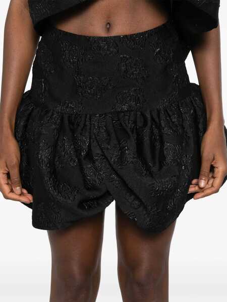 Fuste casual ROTATE Birger Christensen Mini Jacquard Skirt BLACK Femei (BM 16471590) 5