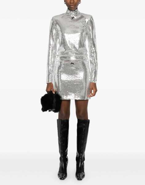 Fuste casual ROTATE Birger Christensen Mini Skirt SILVER Femei (BM 16471599) 2