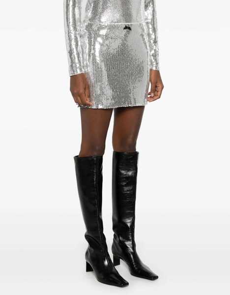 Fuste casual ROTATE Birger Christensen Mini Skirt SILVER Femei (BM 16471599) 3