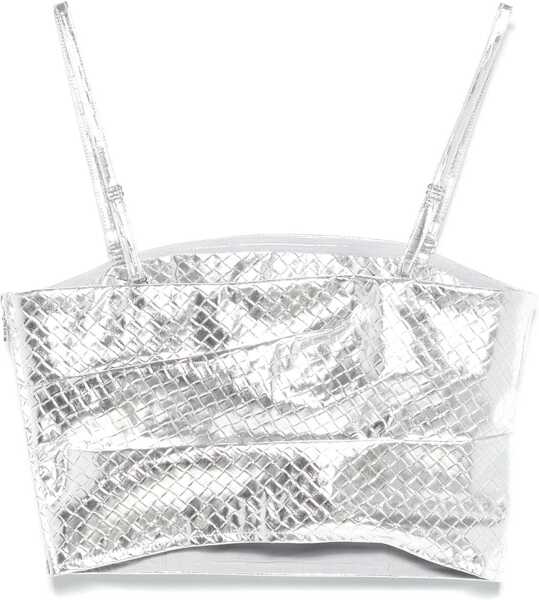 Bluze ROTATE Birger Christensen Crop Top SILVER Femei (BM 16471602) 2