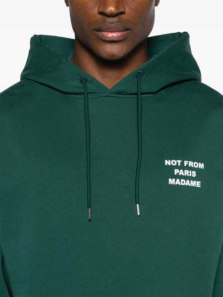 Bluze de trening DRLE DE MONSIEUR Slogan Sweatshirt GREEN Barbati (BM 16471605) 5