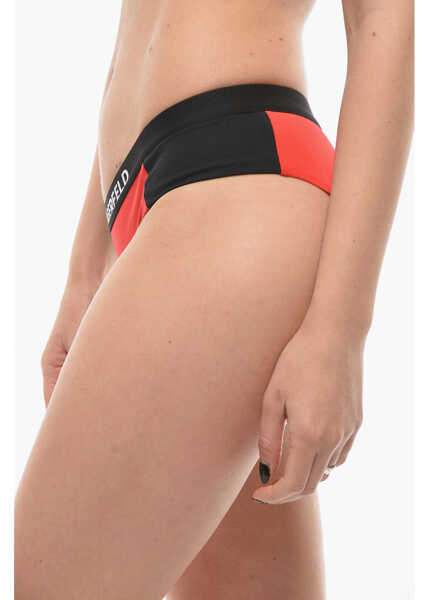 Costume de baie intregi Karl Lagerfeld Two-Tone Sport Bikini Bottom With Logoed Elastic Band On The Black Femei (BM 16472046) 3
