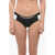 Karl Lagerfeld Two-Tone Sport Bikini Bottom With Logoed Elastic Band On The White