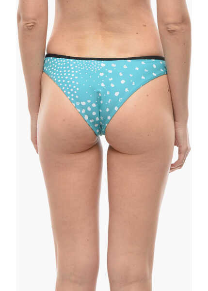 Costume de baie intregi Karl Lagerfeld Two-Tone Dots Bikini Bottom With Contrasting Trimmings Light Blue Femei (BM 16472061) 3