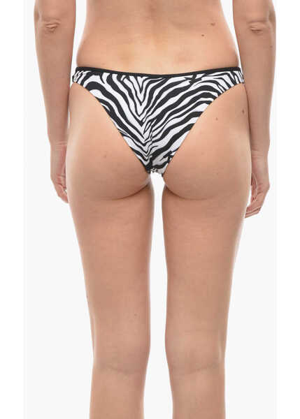 Costume de baie intregi Karl Lagerfeld Animal Patterned Bikini Bottom Black & White Femei (BM 16472064) 3