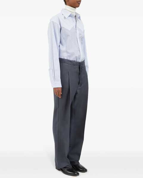 Pantaloni casual Maison Margiela Wool And Mohair Pants GREY Femei (BM 16472268) 3