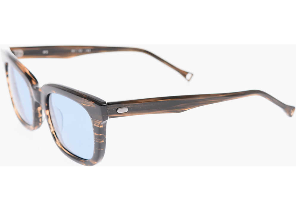 Ochelari de soare OAMC Turtle Printed Wayfarer Sunglasses Brown Barbati (BM 16472409) 2