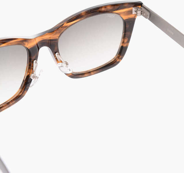 Ochelari de soare OAMC Turtle Printed Wayfarer Sunglasses Brown Barbati (BM 16472445) 3