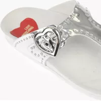 Incaltaminte Moschino Dama - Slapi Moschino Love Flip-Flops Birk130 With Mirror Effect White Femei (BM 16472502) - B-mall.ro