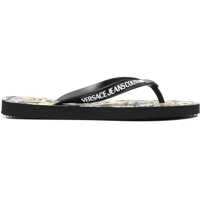 Slapi Jeans Couture Baroque Printed Rubber Flip Flops Femei
