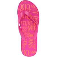 Slapi Versace Dama - Slapi Versace Jeans Couture All-Overlogo Flip Flop With Platform 3,5Cm Pink Femei (BM 16472538) - B-mall.ro
