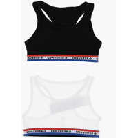 Bluze Converse Set Of 2 Pairs Of Racerback Sport Bra With Logoed Band