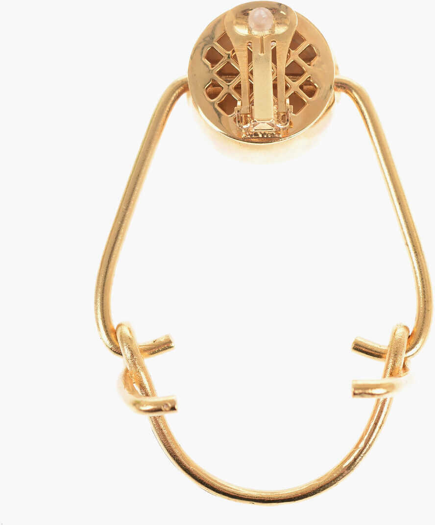 Cercei Raf Simons Golden Effect Brass Bottle Clip Single Earring Gold Barbati (BM 16472628) 2