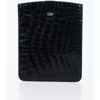 Genti de laptop & serviete Crocodile Leather Table4T Holder With Snap Button Barbati