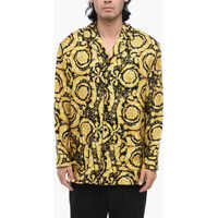 Pijamale Silk Pyjamas Shirt With Barocco Pattern Barbati
