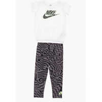 Tricouri T-Shirt And Zebra-Print Leggings Set Baieti