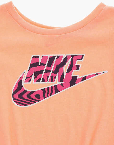 Tricouri Nike T-Shirt And Zebra-Print Leggings Set Orange Baieti (BM 16472802) 4