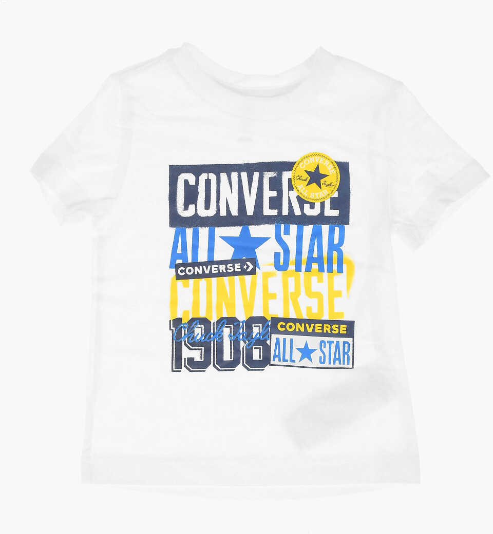 Tricouri Converse Jogger And Sweatshirt And T-Shirt Set Black Baieti (BM 16472841) 4