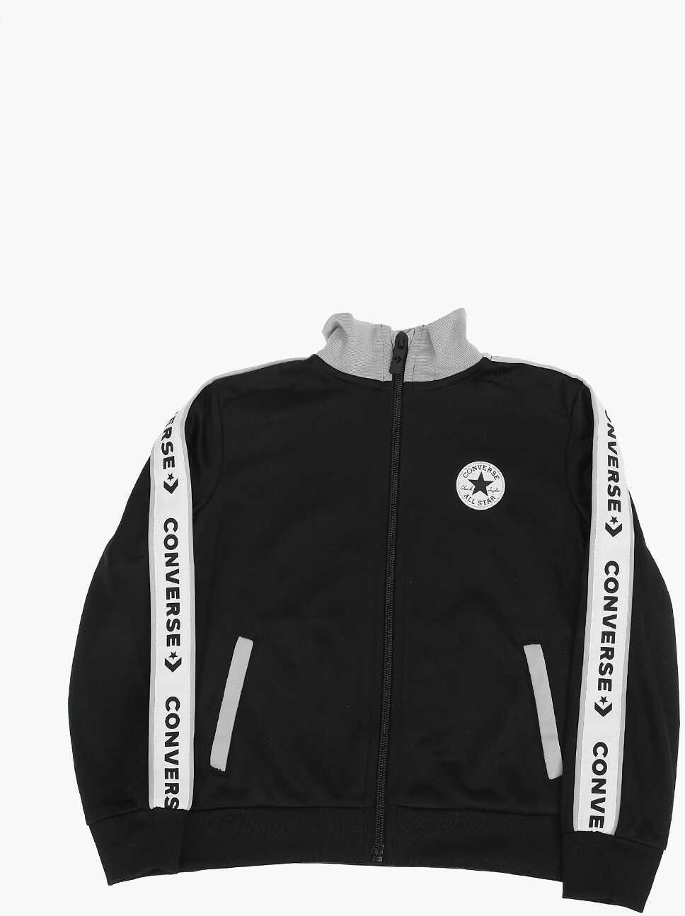 Salopete Converse All Star Chuck Taylor Logoed And Contrasting Side Bands Jogg Gray Baieti (BM 16472874) 2