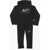Nike Air Contrasting Logo Printed Jogger And Sweatshirt Set Black
