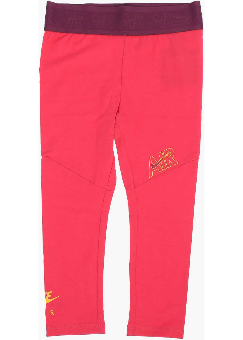 Salopete Nike Air Contrasting Logo Printed Jogger And Sweatshirt Set Pink Baieti (BM 16472880) 4